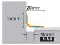 Preview: 186 cm Abschlußprofil | Sockelprofil | Titan gebürstet