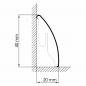 Preview: Kirsche gebeizt - Sockelleiste 40mm Softline