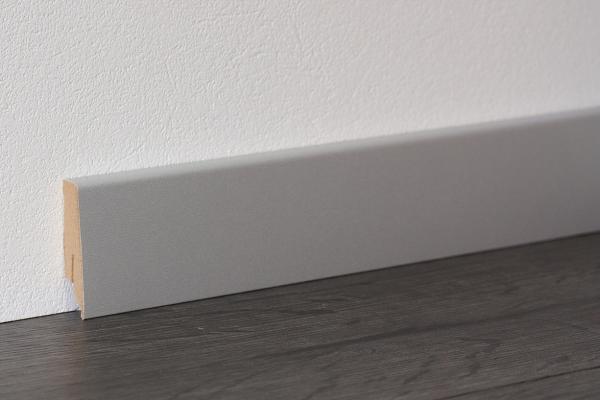 58 mm Cube Sockelleiste K58 C Silber matt (2400 x 16  x 58 mm)